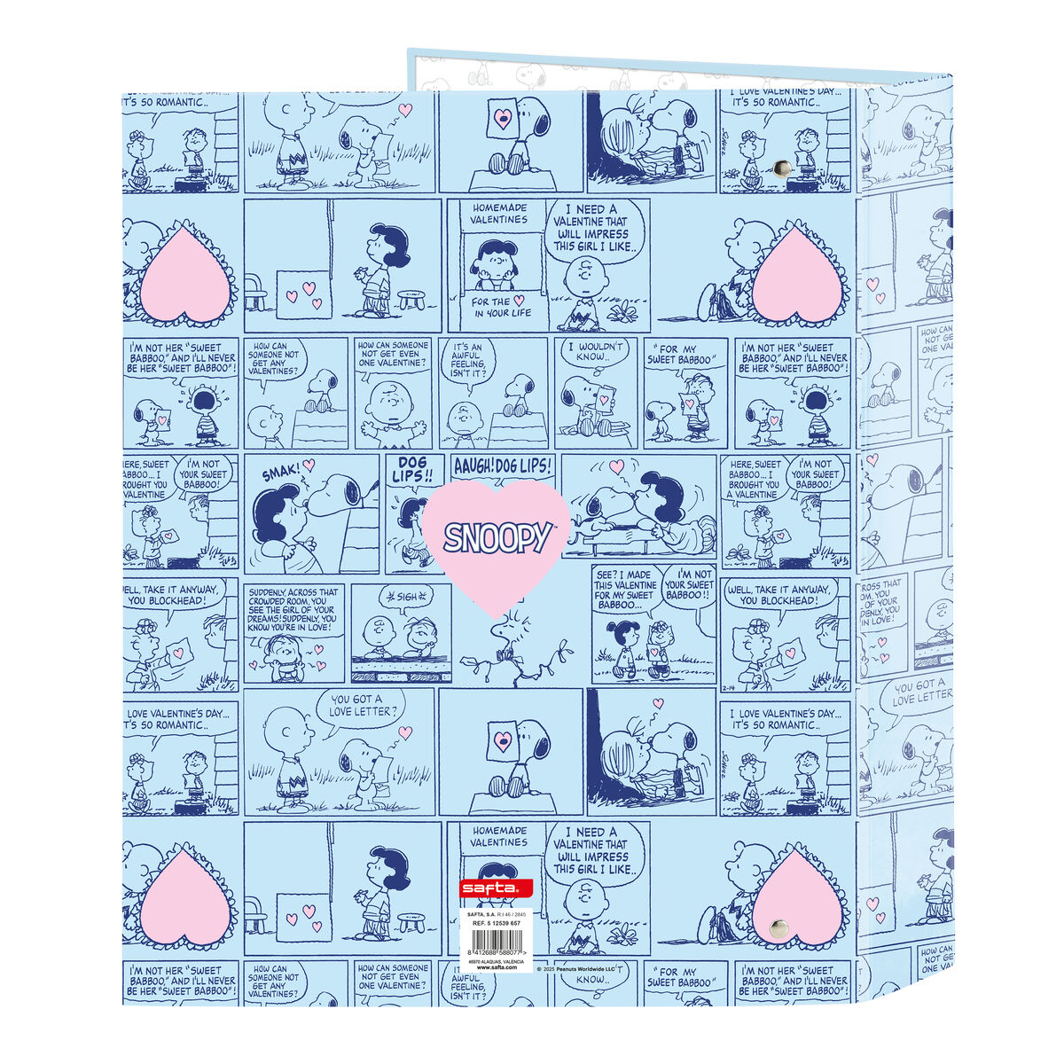 Ringmap Snoopy Love Blauw A4 27 x 33 x 6 cm